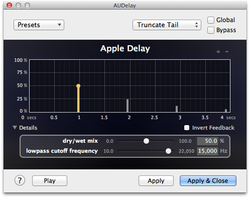 An Audio Unit window